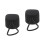 2Pcs Compact Black Plastic Replacement Handles for Rain Umbrellas 6