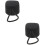 2Pcs Compact Black Plastic Replacement Handles for Rain Umbrellas 8