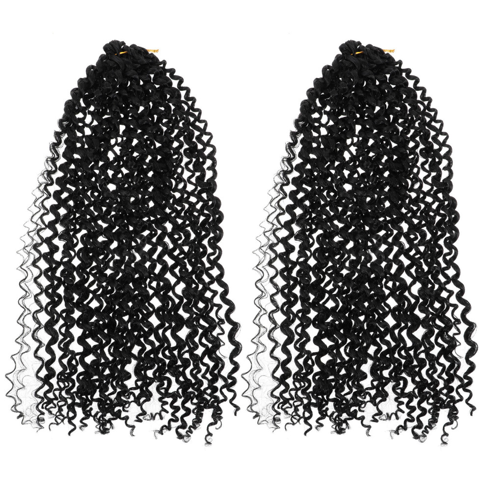 Aboofan Unisex 14 Pcs Hair Crochet Braids Wigs Twisted Wavy Curly Ends