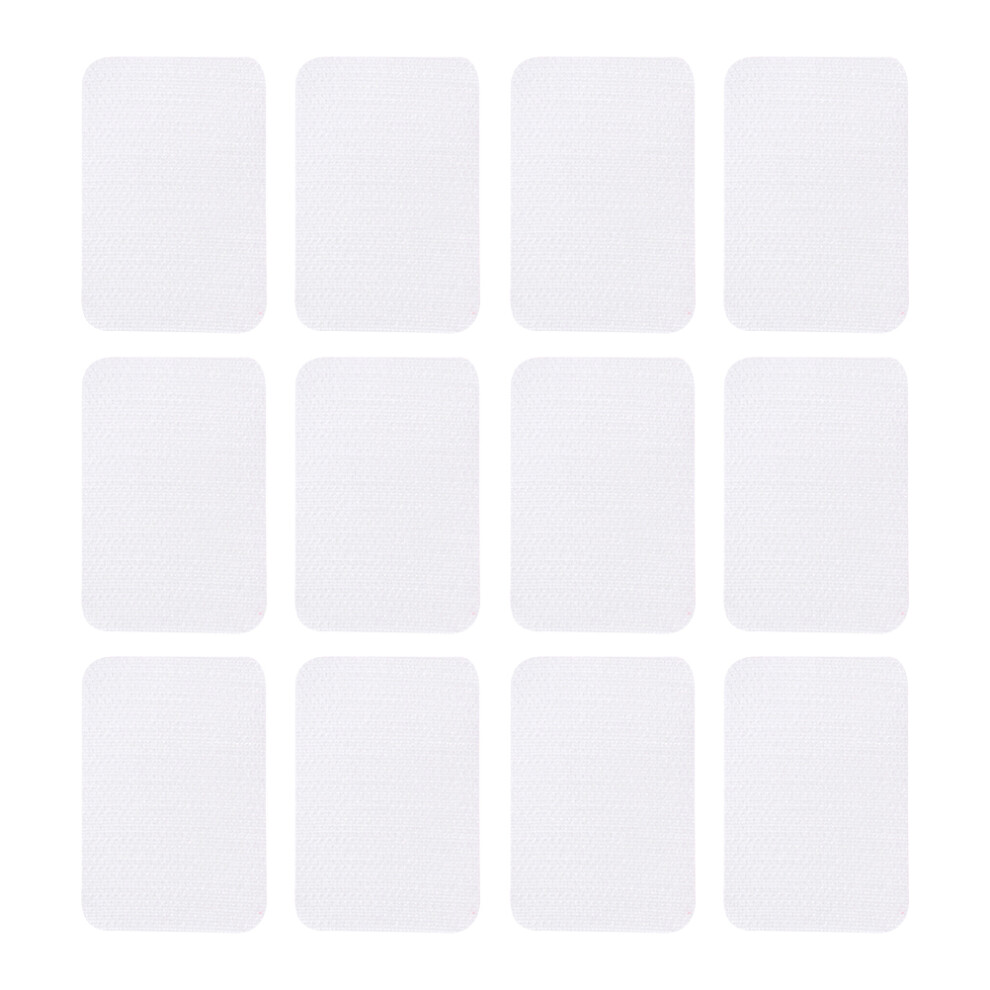 90 Pcs Anti Skid Hook And Loop Carpet Stickers White 40X60mm 033200702696