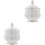 2Pcs Ceramic Sugar Bowl With Lid And Serving Plate 5