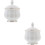 2Pcs Ceramic Sugar Bowl With Lid And Serving Plate 8