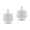 2Pcs Ceramic Sugar Bowl With Lid And Serving Plate 6