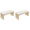 2Pièces Coussin Beige Pour Support Main Et Poignet Nail Art 2