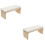 2Pièces Coussin Beige Pour Support Main Et Poignet Nail Art 6