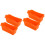 4 Pcs Silicone Grease Cup Liner Reusable Drip Pan Liner For 6