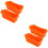 4 Pcs Silicone Grease Cup Liner Reusable Drip Pan Liner For 8