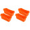 4 Pcs Silicone Grease Cup Liner Reusable Drip Pan Liner For 4