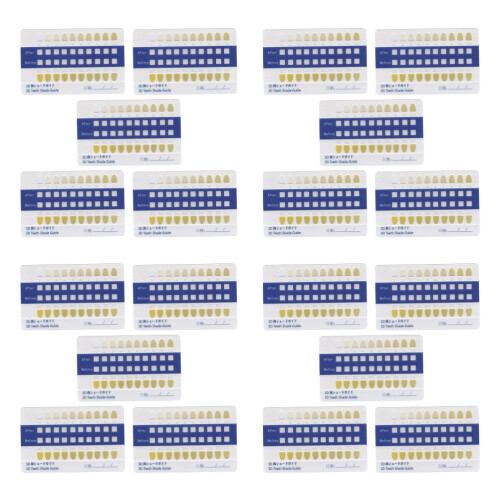 200 Pcs Tooth Color Contrast Shade Guide For 1