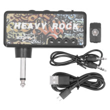 Electric Guitar Bass Headphone Amplifier USB Charging with Cable