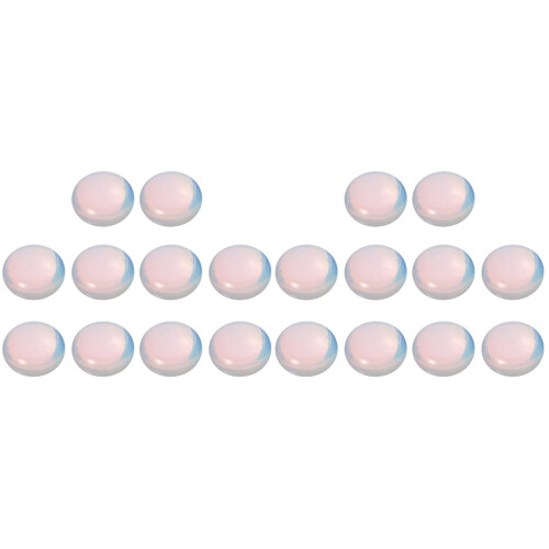 20 Pcs Diy Opal Kit Flat Bottom Patches Craft Stone Decoration 1
