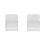 2Pcs Label Dispenser Stand 3 Slot Adjustable Acrylic Organizer 7