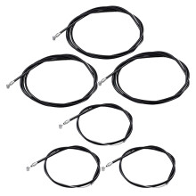 2Sets Zwart Remkabel Kit Rvs PVC Front & Achter Voor Racefiets