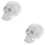 2Pcs White Mini Skull Model PVC for Teaching Decor and Halloween 8