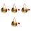 4Pcs Chinese Gong Hand Gong With Hammer 3