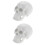 2Pcs White Mini Skull Model PVC for Teaching Decor and Halloween 7