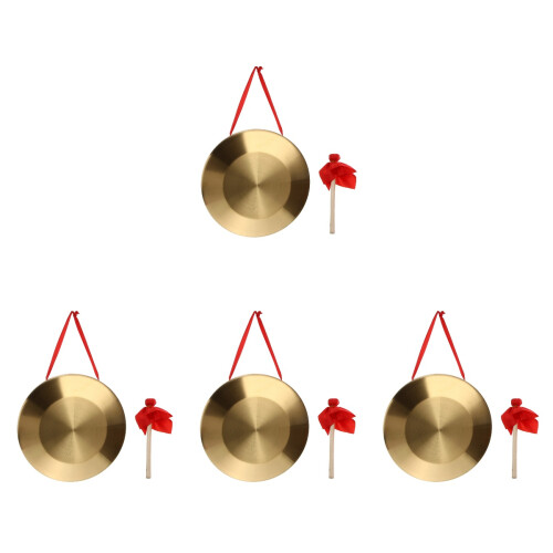 4Pcs Chinese Gong Hand Gong With Hammer 1