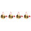 4Pcs Chinese Gong Hand Gong With Hammer 4