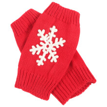 5 Pairs Women's Winter Warm Fingerless Christmas Gloves