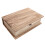 2Pcs Wooden Book Storage Box With Hinged Lid Large Capacity 1