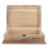 2Pcs Wooden Book Storage Box With Hinged Lid Large Capacity 2