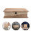 2Pcs Wooden Book Storage Box With Hinged Lid Large Capacity 11