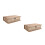 2Pcs Wooden Book Storage Box With Hinged Lid Large Capacity 7
