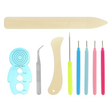 27 Pcs Paper Quilling Tools Slotted Needle Pen Art Craft Kit