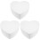 3Pcs Foams Heart Shaped Cake Practice Model 4