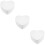 3Pcs Foams Heart Shaped Cake Practice Model 11