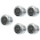 5 Pcs Universal Motorcycle Handlebar Mount Clock 5