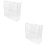 2Pcs Transparent Acrylic Doll Toy Storage Rack Organizer 6