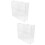 2Pcs Transparent Acrylic Doll Toy Storage Rack Organizer 7