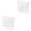 2Pcs Transparent Acrylic Doll Toy Storage Rack Organizer 3