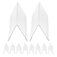 20 Pcs Clear Acrylic V Shaped Double Sided Desk Sign Frame 150x80mm