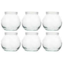 12Pièces Contenants En Verre Réutilisables Pour Yaourt Pudding Colorés