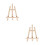 2Pcs Wood Kid Drawing Stand Message Board Display Rack 28X21Cm 4