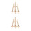 2Pcs Wood Kid Drawing Stand Message Board Display Rack 28X21Cm 3