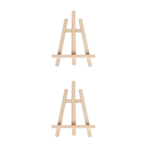 2Pcs Wood Kid Drawing Stand Message Board Display Rack 28X21Cm 2