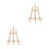 2Pcs Wood Kid Drawing Stand Message Board Display Rack 28X21Cm 5