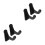 2 Pairs Multi-Functional Bat Display Stand Storage Holder Wall Mount 10
