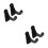 2 Pairs Multi-Functional Bat Display Stand Storage Holder Wall Mount 7