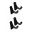 2 Pairs Multi-Functional Bat Display Stand Storage Holder Wall Mount 5