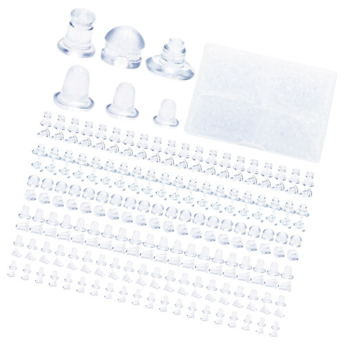 1800 Pcs Silicone Earring Backs Replacement Safety Stopper