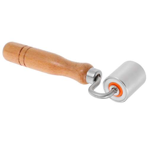 5Pcs Handheld Seam Roller Tool Stainless Steel Flat With Wood Handle