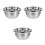 3Pcs Stainless Steel Vegetable Washing Basin Thickened Container 9