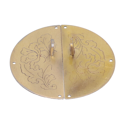Retro Round Plate Pull Handle for Cabinet Wardrobe Double Door 2