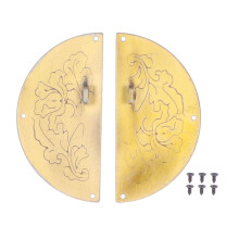 Retro Round Plate Pull Handle for Cabinet Wardrobe Double Door