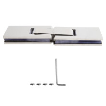 180 Degree Stainless Steel Door Clamp Glass Holder Bracket