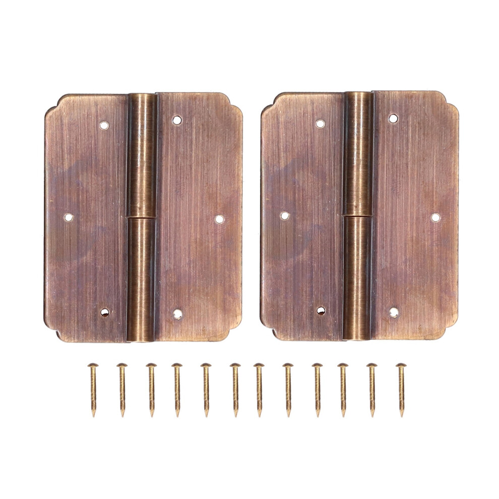 2Set Square Hinge 6Cm Antique Cabinet Hardware 685922919823